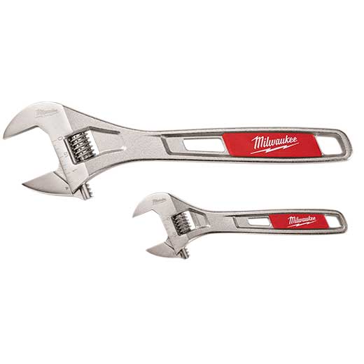 2 PC ADJ WRENCH SET 6" & 10"