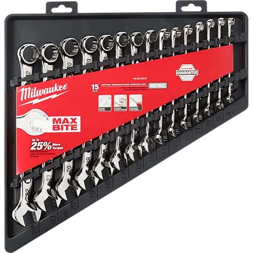 15PC COMBO WRENCH KIT  METRIC