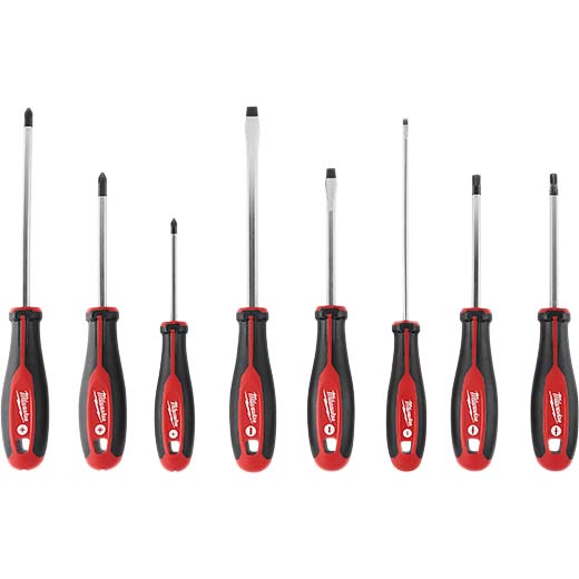 8PC SCREWDRIVER SET W ECX