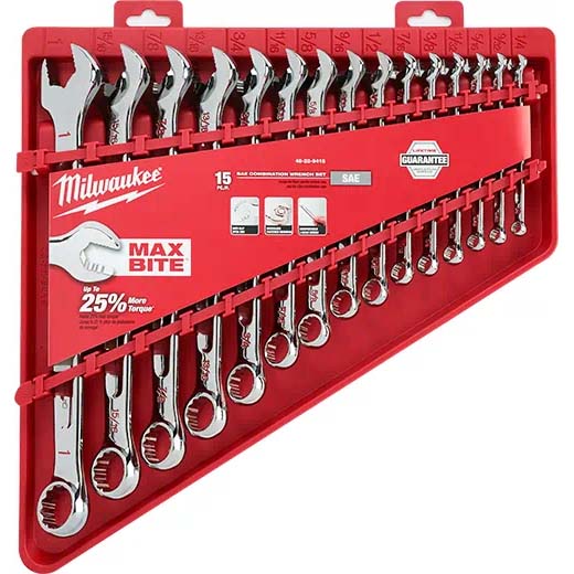 15PC COMBO WRENCH KIT  SAE
