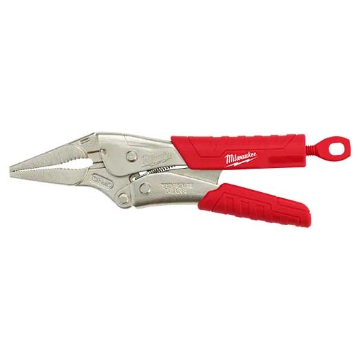 9" LONG NOSE LOCKING PLIERS W/